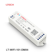 DC12-24V input DMX512 signal 512CH output WiFi-101-DMX4 LED WiFi to DMX512 Controller